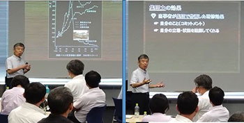 （写真）吉田先生による情報提供